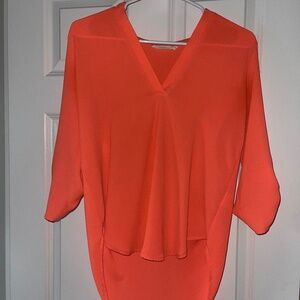 Salmon/orange color tunic shirt